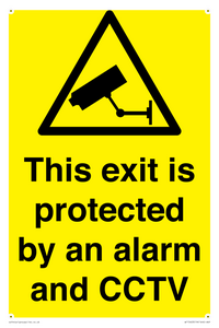 This exit is protected by an alarm and CCTV